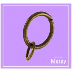 ARGOLLA DE ALAMBRE DE ACERO DE 40MM COLOR ORO VIEJO PARA TUBO DE 25MM