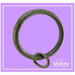 ARGOLLA DE ALAMBRE DE ACERO DE 45MM COLOR NIQUELADO ESPECIAL PARA TUBO DE 25MM