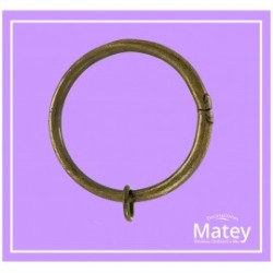 ARGOLLA DE ALAMBRE DE ACERO DE 53MM COLOR NIQUELADO ESPECIAL PARA TUBO DE 32MM