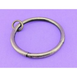 ARGOLLA DE ALAMBRE DE ACERO DE 60MM COLOR NIQUELADO ESPECIAL PARA TUBO DE 38MM