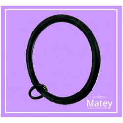 ARGOLLA DE ALAMBRE DE ACERO DE 60MM COLOR NEGRO PARA TUBO DE 38MM