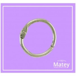 ARGOLLA ARTICULADA DE ACERO DE 23MM CROMADA PARA TUBO DE 13MM