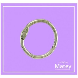 ARGOLLA ARTICULADA DE ACERO DE 23MM CROMADA PARA TUBO DE 13MM