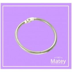 ARGOLLA ARTICULADA DE ACERO DE 38MM CROMADA PARA TUBO DE 25MM