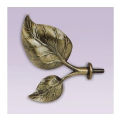 Cortinero ajustable dos hojas tipo forja con tubo de 20.7 mm