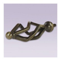 Cortinero ajustable ovalada tipo forja con tubo de 20.7 mm