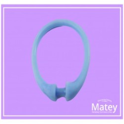 GANCHO PERA DE PLASTICO PARA CORTINA DE BAÑO COLOR AZUL,