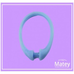 GANCHO PERA DE PLASTICO PARA CORTINA DE BAÑO COLOR AZUL,