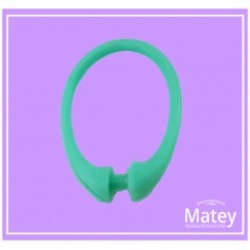 GANCHO PERA DE PLASTICO PARA CORTINA DE BAÑO COLOR VERDE