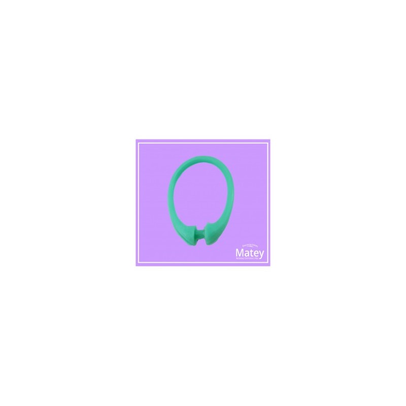 GANCHO PERA DE PLASTICO PARA CORTINA DE BAÑO COLOR VERDE