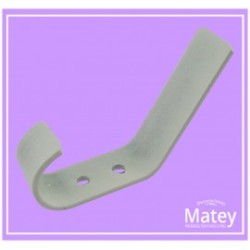 PERCHERO COLONIAL DOBLE EN COLOR BLANCO