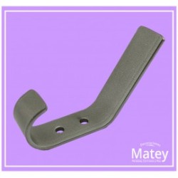 PERCHERO COLONIAL DOBLE EN COLOR GRIS