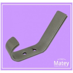 PERCHERO COLONIAL DOBLE EN COLOR GRIS