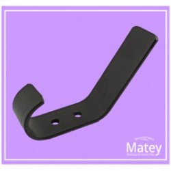 PERCHERO COLONIAL DOBLE EN COLOR NEGRO MATE