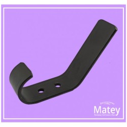 PERCHERO COLONIAL DOBLE EN COLOR NEGRO MATE