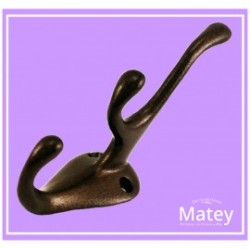 GANCHO PERCHERO TRIPLE TIPO ZAMACK 1024 EN ALUMINIO