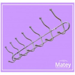 PERCHERO DE ACERO EN COLOR CROMADO