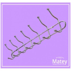 PERCHERO DE ACERO EN COLOR CROMADO