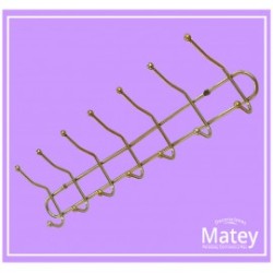 PERCHERO DE ACERO EN COLOR DORADO