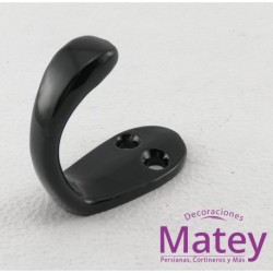 GANCHO REFORZADO COLOR NEGRO.