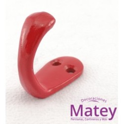 GANCHO REFORZADO COLOR ROJO.