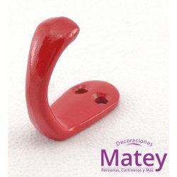 GANCHO REFORZADO COLOR ROJO.