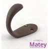 GANCHO REFORZADO COLOR CAFE MATE.