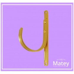 PERCHERO SENCILLO SOLERA ESTRIADA COLOR ORO.