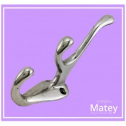 GANCHO PERCHERO TRIPLE TIPO ZAMACK 1024 EN ALUMINIO