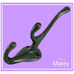 GANCHO PERCHERO TRIPLE TIPO ZAMACK 1024 EN ALUMINIO