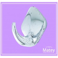 PERCHERO SENCILLO ROMBOIDE EN ALUMINIO PULIDO