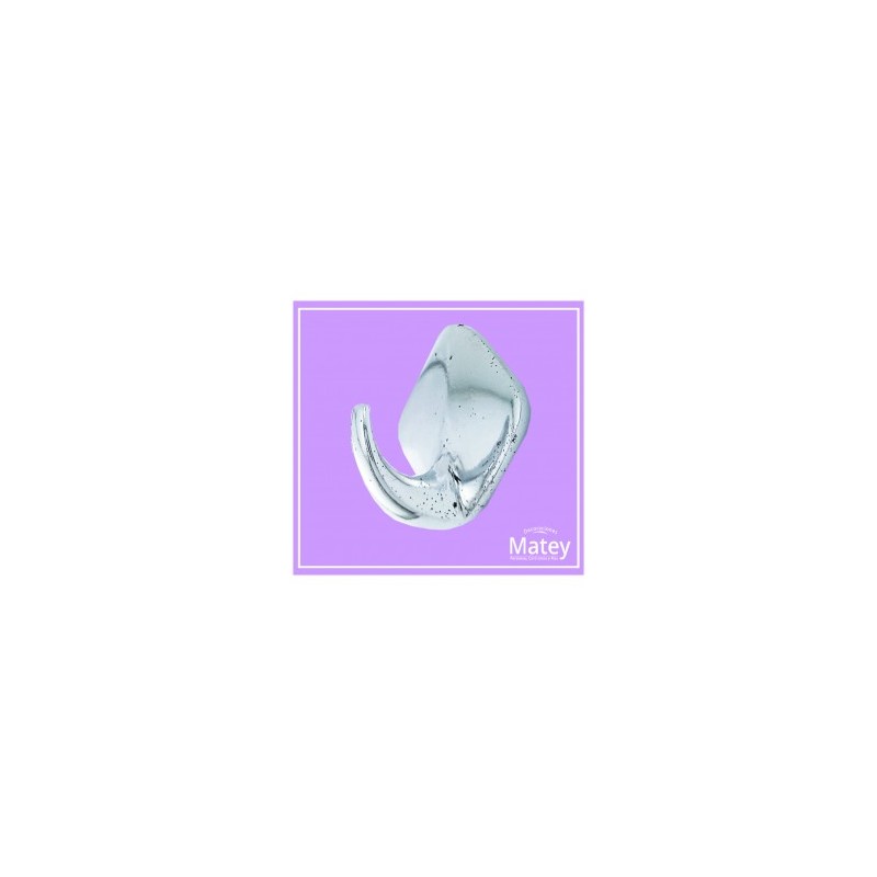 PERCHERO SENCILLO ROMBOIDE EN ALUMINIO PULIDO