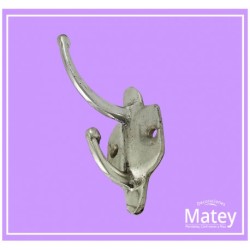 PERCHERO DOBLE BASE AFORME EN ALUMINIO PULIDO