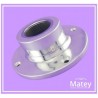 BRIDA PARA TUBO GALVANIZADO DE 32 MM CON CUERDA.